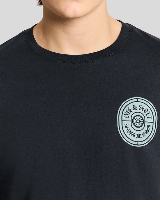 Grafisches Badge Baumwoll-T-Shirt - Image 4