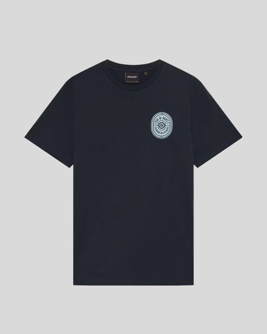 Grafisches Badge Baumwoll-T-Shirt - Image 5