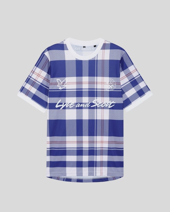 Sportliches Tartan-Karo Fußballshirt - Image 5