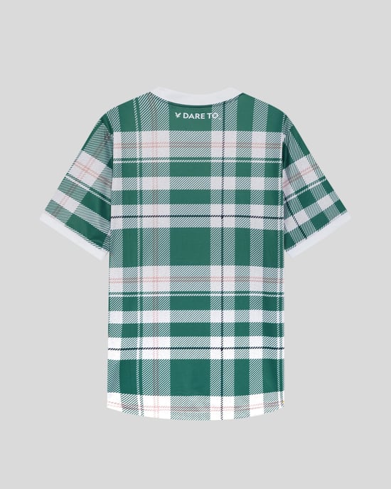 Sportliches Tartan-Karo Fußballshirt - Image 4