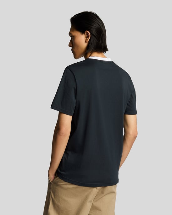 Superfeine Baumwoll-Kontrast-T-Shirt - Image 3