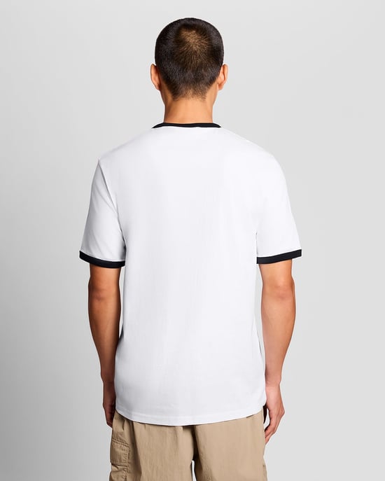 Ringer Baumwolle Rundhalsausschnitt T-Shirt - Image 3