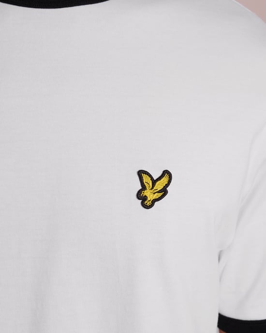 Ringer Baumwolle Rundhalsausschnitt T-Shirt - Image 5
