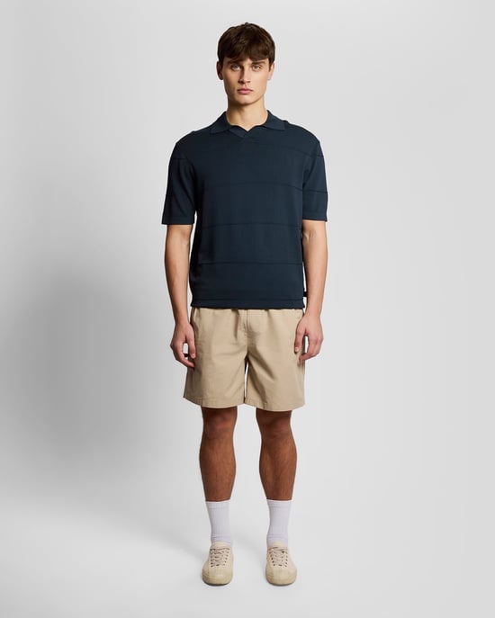 Offenes Kragen Feinstrick Poloshirt - Image 2