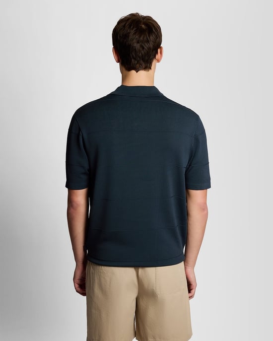 Offenes Kragen Feinstrick Poloshirt - Image 4