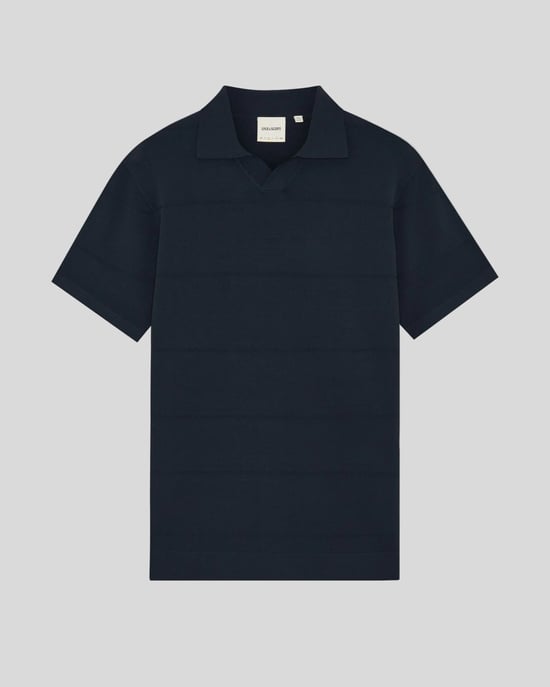 Offenes Kragen Feinstrick Poloshirt - Image 5