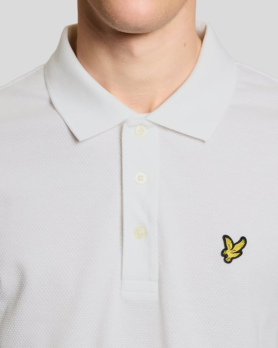 Strukturierter Jacquard-Polohemd - Image 3