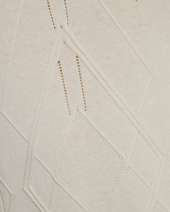 Offene Kragen Argyle Strick-Polohemd - Image 2