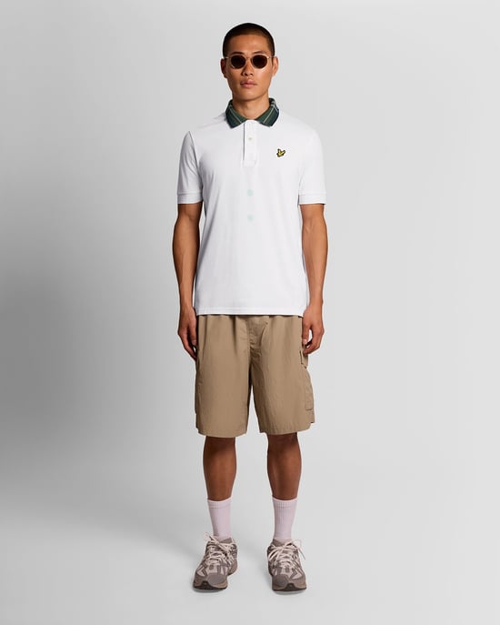 Tartan-Kragen Polo-Shirt - Image 2