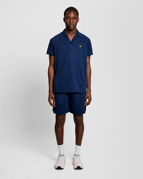 Sport Poloshirt mit geprägtem Fußball-Motiv - Image 2