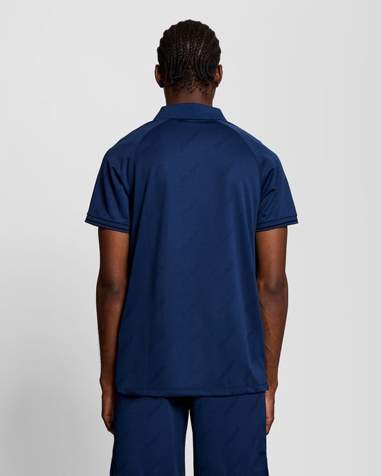 Sport Poloshirt mit geprägtem Fußball-Motiv - Image 4
