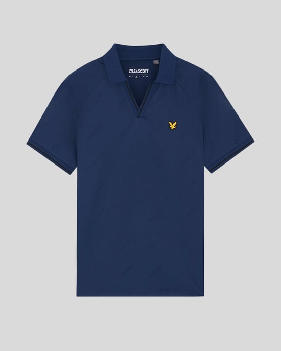 Sport Poloshirt mit geprägtem Fußball-Motiv - Image 5