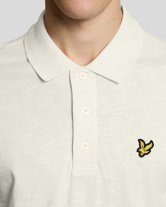 Feine Baumwoll-Slub Poloshirt - Image 3