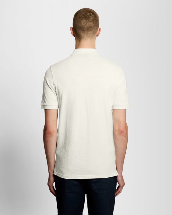 Feine Baumwoll-Slub Poloshirt - Image 4