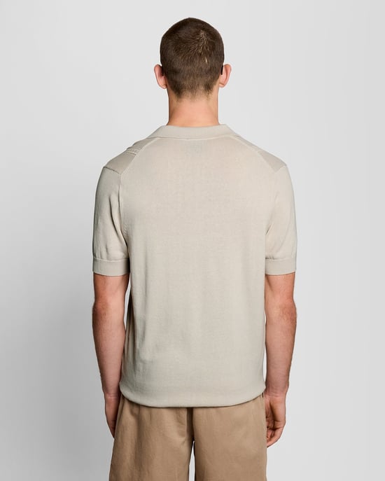 Offene Kragen Argyle Strick-Polohemd - Image 4