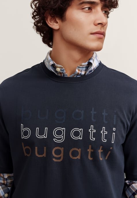 Bugatti Herren T-Shirt mit einem bugatti-Print - Image 4