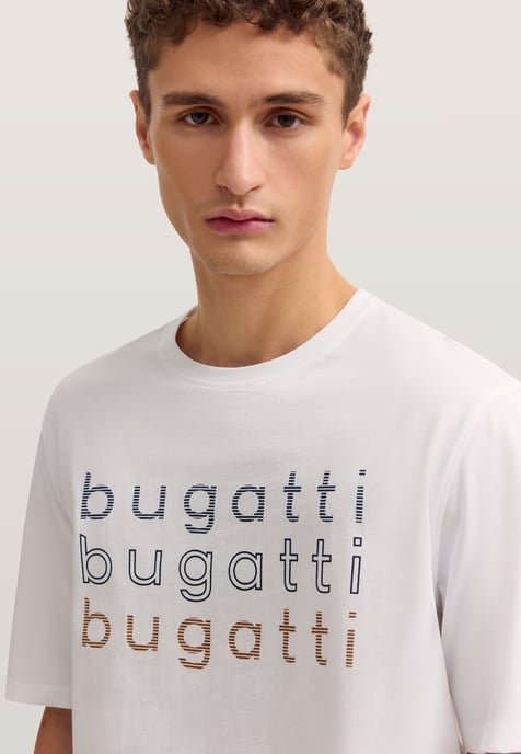 Bugatti Herren T-Shirt mit einem bugatti-Print - Image 4