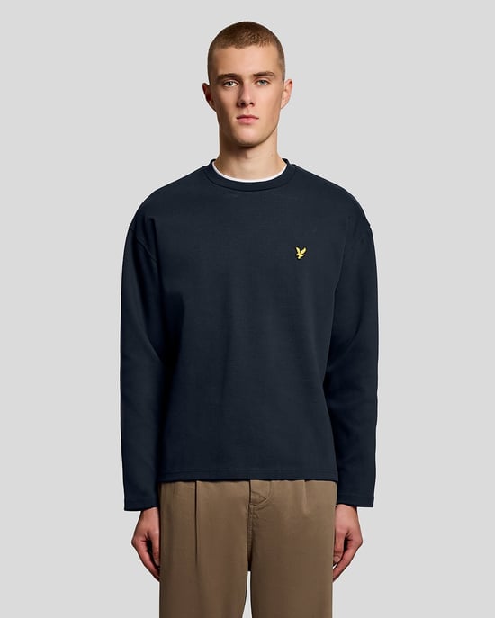 Hochwertiges Jacquard Rundhals Sweatshirt - Image 1