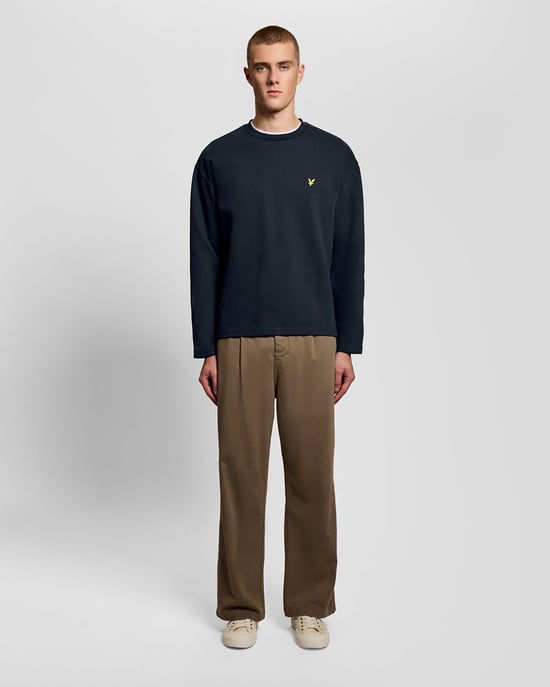 Hochwertiges Jacquard Rundhals Sweatshirt - Image 2