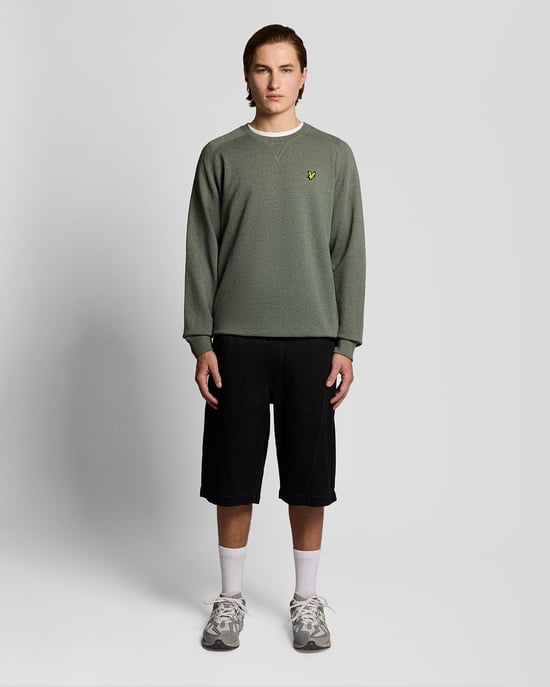 Baumwolle Melange Raglan Sweatshirt - Image 2