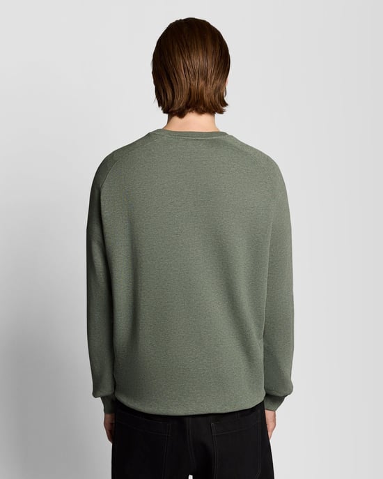Baumwolle Melange Raglan Sweatshirt - Image 4