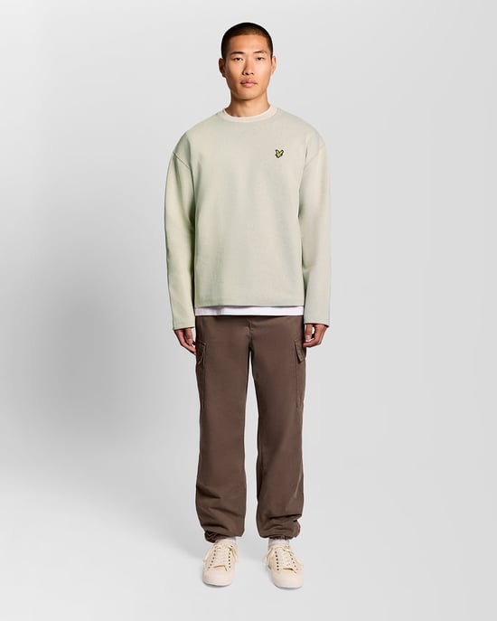 Hochwertiges Jacquard Rundhals Sweatshirt - Image 2