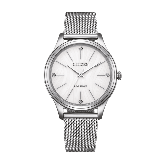 Citizen Silber Damen Armbanduhr EM1220-82A - Image 1