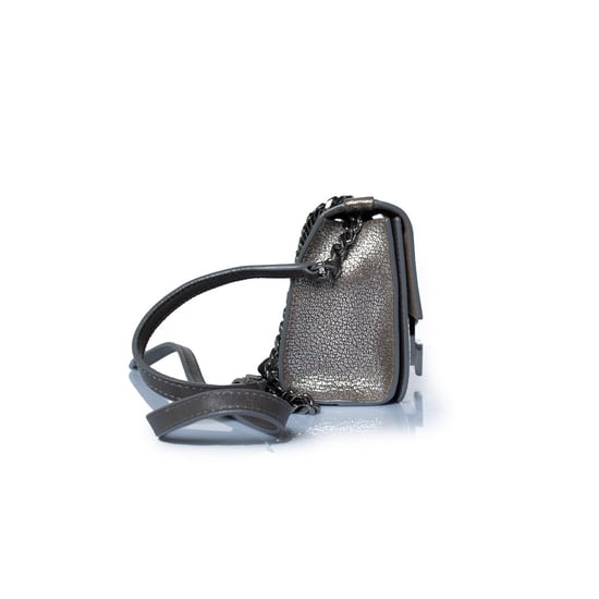 Jimmy Choo, Rebel Umhängetasche aus silbernem Leder - Image 5