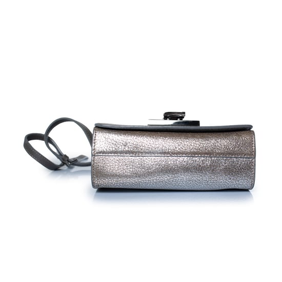 Jimmy Choo, Rebel Umhängetasche aus silbernem Leder - Image 6