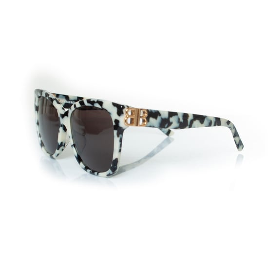 Balenciaga, Schwarz-weiße bedruckte Sonnenbrille - Image 2