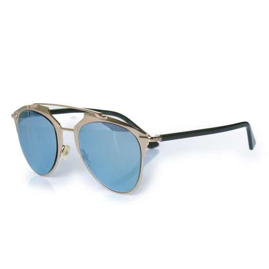 Dior, reflektierende Pilotenbrille in Gold - Image 1