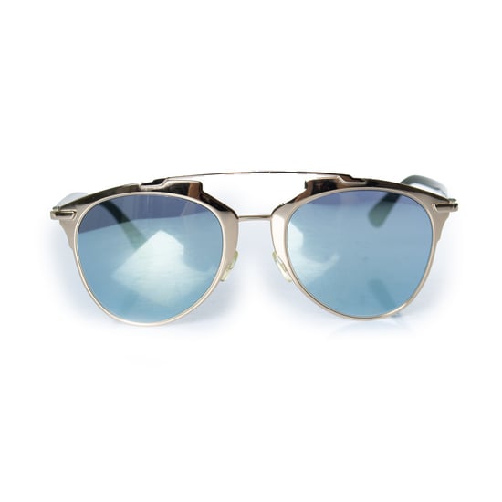 Dior, reflektierende Pilotenbrille in Gold - Image 2