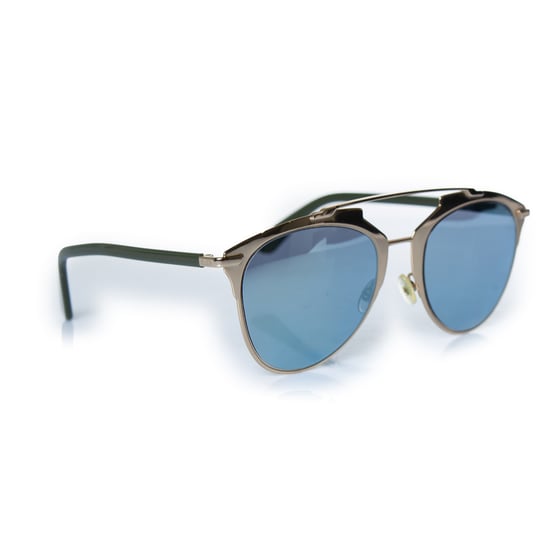 Dior, reflektierende Pilotenbrille in Gold - Image 3