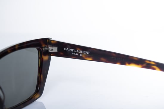 Saint Laurent, Mica Schildpatt-Sonnenbrille in Braun - Image 6