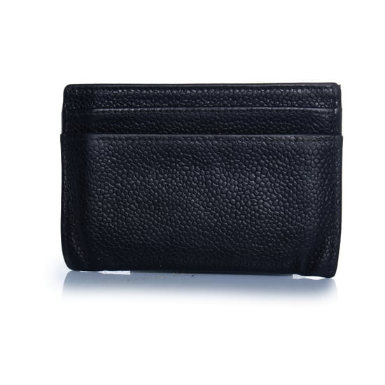 Chanel, schwarzer genarbter Lederkartenhalter - Image 2