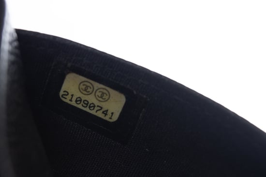 Chanel, schwarzer genarbter Lederkartenhalter - Image 6