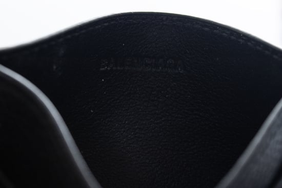 Balenciaga, schwarzes Leder Kartenetui mit Schlüsselring - Image 3