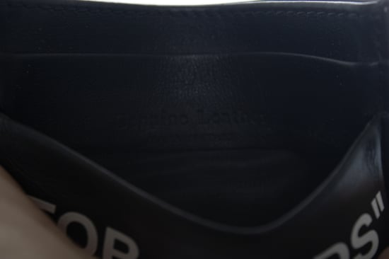 Off-white, schwarzer Leder-Kartenhalter - Image 3