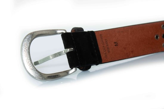 Isabel Marant, schwarzer Wildledergürtel mit mehrfarbigen Nieten - Image 6