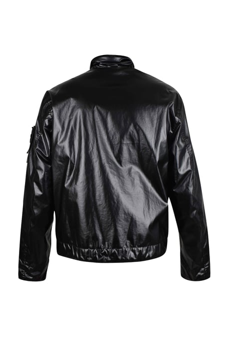 Stone Island Jacke Mussola Gommata Schwarz - Image 2