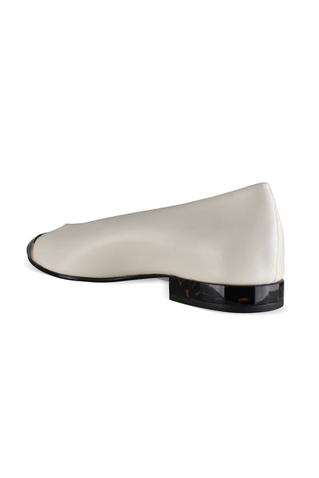 Loro Piana Rebecca Ballerinas Weiß - Image 3