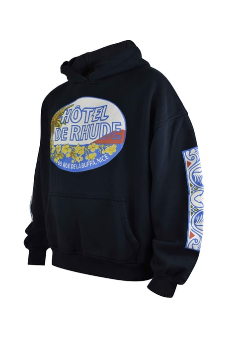 RHUDE Kapuzen-Sweatshirt Schwarz - Image 3