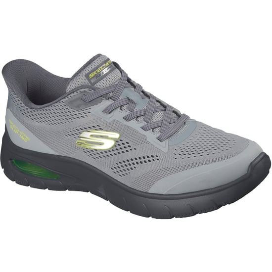 Skechers Skech-Air Summits Textil Herren Trainers in Grau/Limette - Image 1