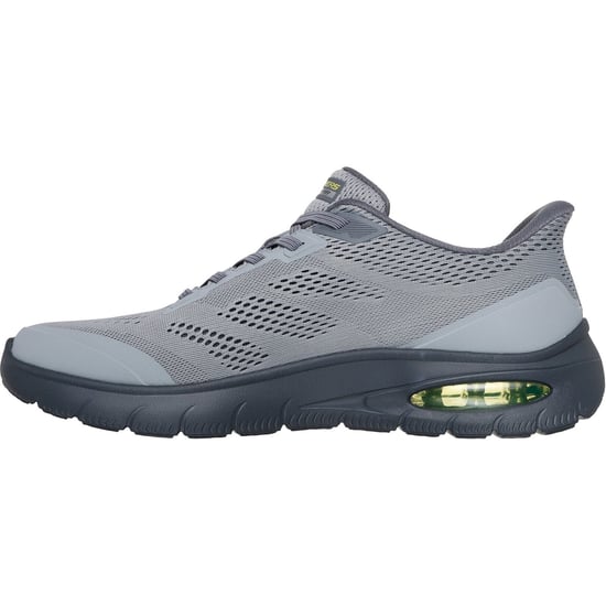 Skechers Skech-Air Summits Textil Herren Trainers in Grau/Limette - Image 4