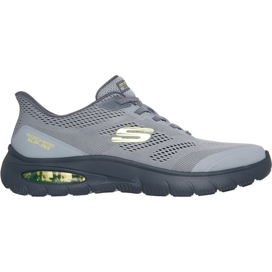Skechers Skech-Air Summits Textil Herren Trainers in Grau/Limette - Image 5