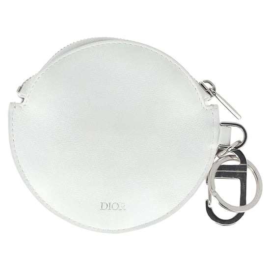 Dior x Daniel Arsham Basketball-Münzetui mit Reißverschluss aus weißem Leder - Image 1