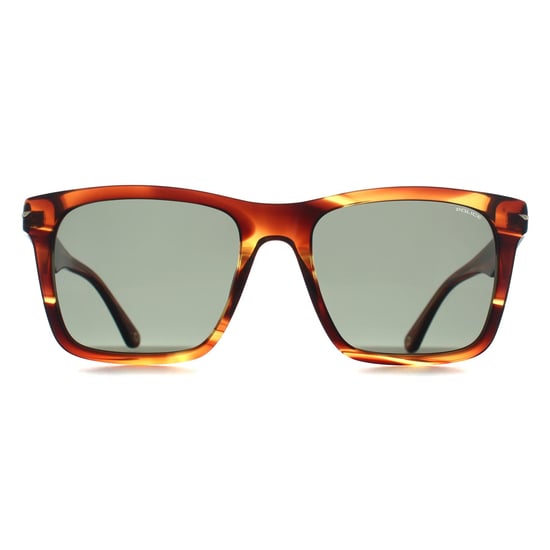 Police SPLN35 Champ 9 09N3 glänzend gestreift braun grün Sonnenbrille - Image 1