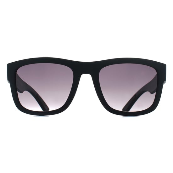 Prada Sport PS01ZS 1BO09U mattschwarze Sonnenbrille mit grauem Farbverlauf - Image 1