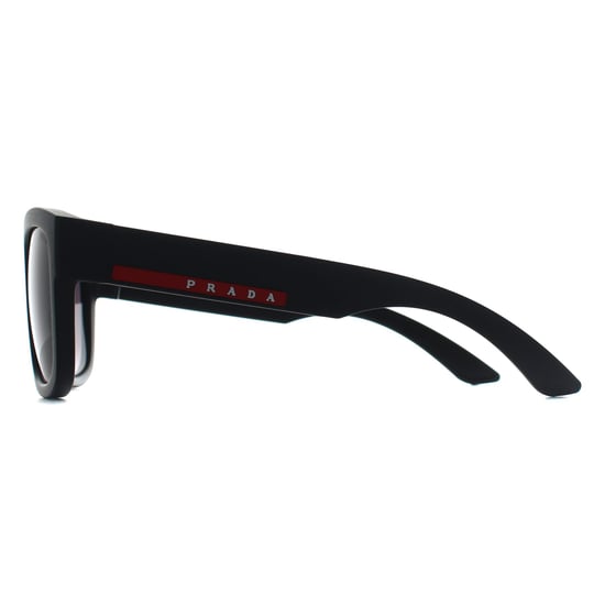 Prada Sport PS01ZS 1BO09U mattschwarze Sonnenbrille mit grauem Farbverlauf - Image 4