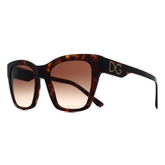 Dolce & Gabbana DG4384 502/13 havannafarbene Sonnenbrille mit Farbverlauf - Image 3